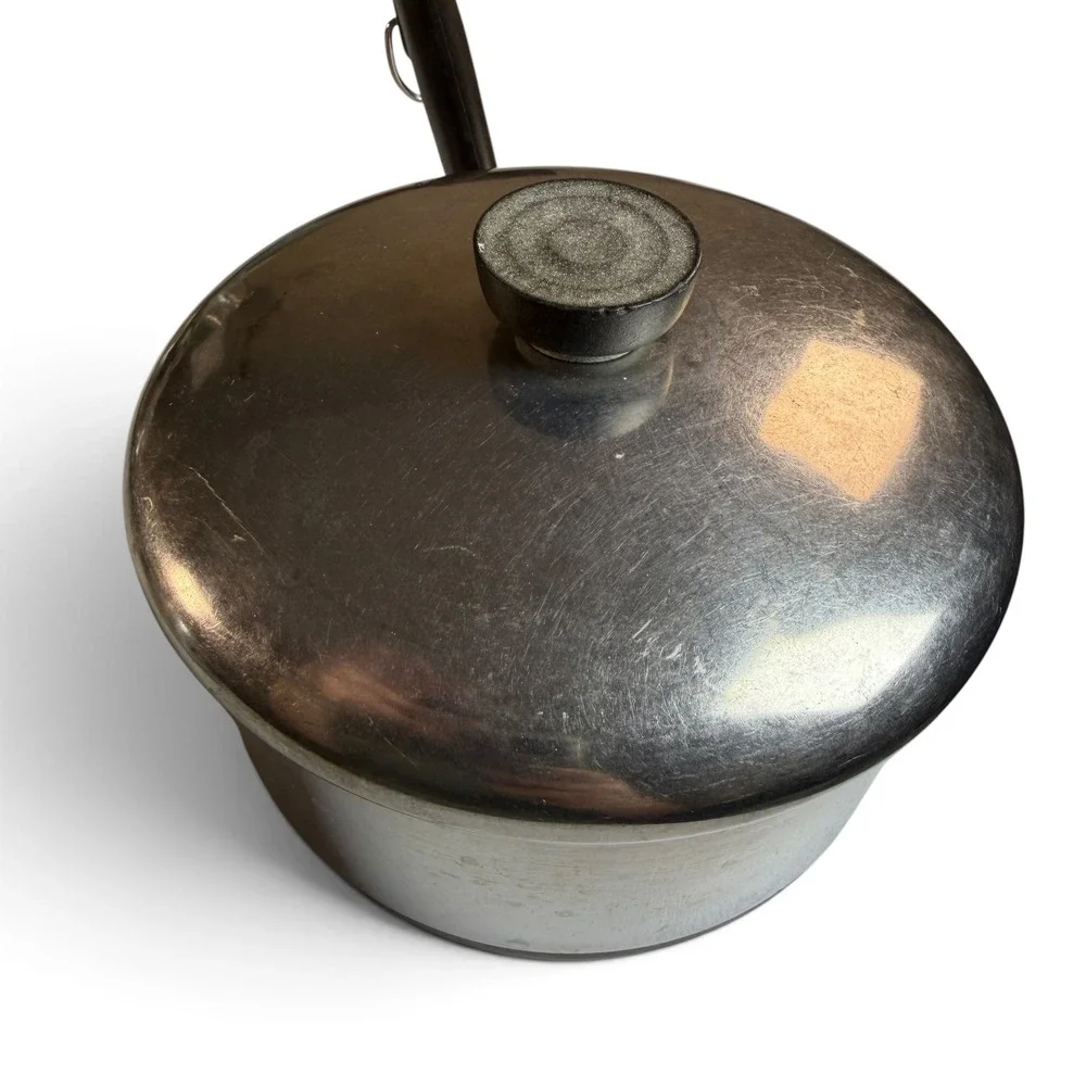 Revere Ware 2 Qt Copper Bottom Saucepan with Lid Stainless Steel Made in USA